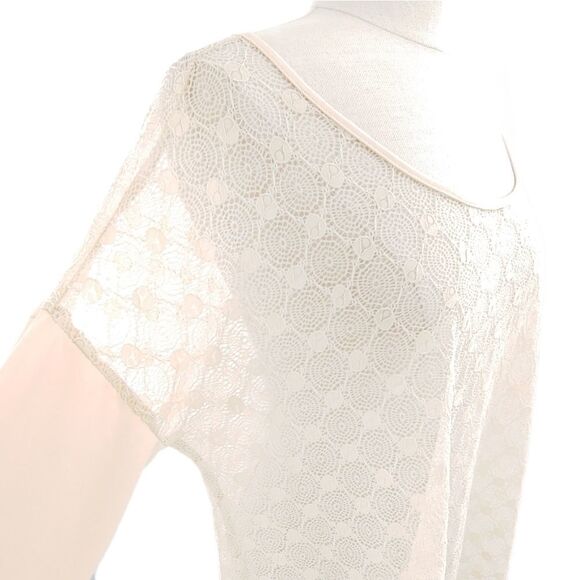 Camilla Tree lacy drop shoulder top large - Picture 2 of 12